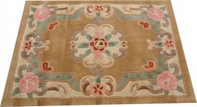 Aubusson gyapjú szőnyeg 100x140 bézs