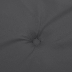 2 db melange antracitszürke szövet kerti padpárna 180x50x7 cm