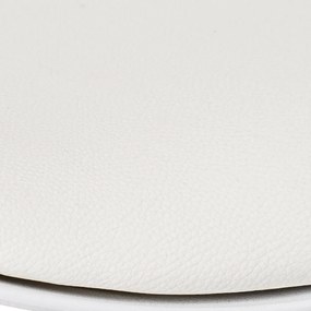 Fehér bőr utánzat állítható magasságú bárszék szett 2 db-os (ülésmagasság 56,5 cm) – Casa Selección