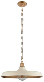 Endon 99999 - Láncos csillár SABIAN 1xE27/10W/230V krémszínű/arany