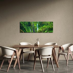 Kép - Madakaripura vízesések, Kelet-Jáva, Indonézia (órával) (90x30 cm)
