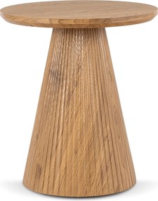 Modern kerek dohányzóasztal RANT 50 cm tölgy