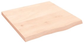 kezeletlen tömör tölgyfa fali polc 60x60x(2-4) cm