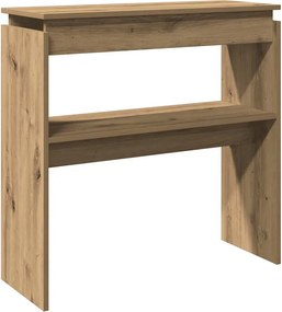 vidaXL kézműves tölgy színű szerelt fa dohányzóasztal 80 x 30 x 80 cm