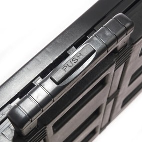 Keeeper Összecsukható bevásárlókocsi Olli 45 l Black, 45 l