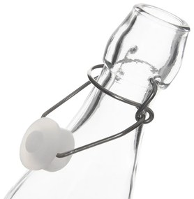 Orion palack klipszes zárral Hópehely fehér, 0,16l, 160 ml