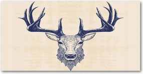 Fotó-kép edzett üveg Szarvasfej 140x70