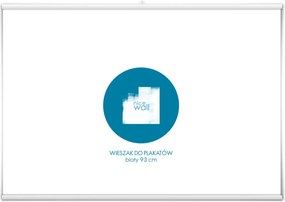 Poszter akasztó fehér 93 cm Akasztók keret