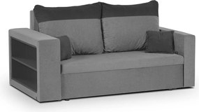 PAVEL Kétszemélyes kinyitható kanapé Szürke/szürke