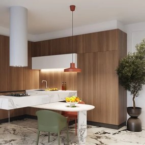 Sollux SL.1706 - Csillár zsinóron BILO 1xE27/15W/230V átm. 35 cm narancs