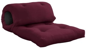 Borvörös futon matrac 70x200 cm Wrap Bordeaux/Dark Grey – Karup Design