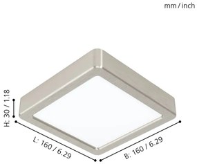 Eglo 99252 - LED mennyezeti lámpatest FUEVA 5 LED/10,5W/230V