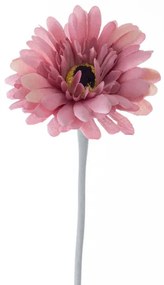 Gerbera selyemvirág szál, magasság: 55cm, virágfej átmérő: 10cm - Őszi rózsaszín