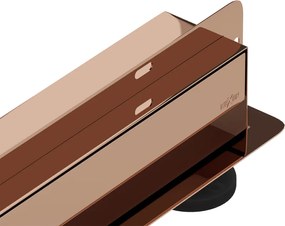 Mexen Flat Wall 2 az 1-ben fali vonalmenti lefolyó 60 cm, rózsaarany - 1630060