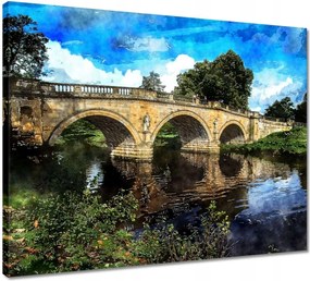 Vászonkép 50x40 Híd Tájkép Híd