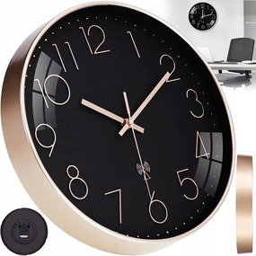 Kerek Elemes Falióra Csendes Érinthetetlen,modern BELTÉRI,30CM