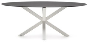 Étkezőasztal üveg asztallappal 100x200 cm Argo – Kave Home