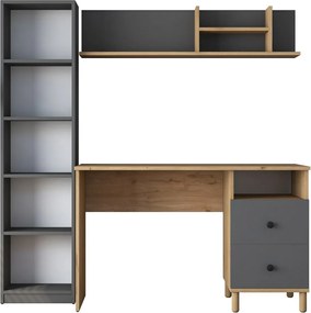 Hapem Walnut and Anthracite íróasztal