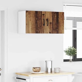 Fali konyhaszekrény polcokkal Öreg fa 80 x 31 x 40 cm Faanyag