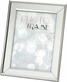Fém Tükörképkeret 13x18cm Ezüst Glamour Tükörrel