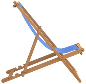 Kék tíkfa napozószék 56 x 105 x 96 cm