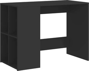 vidaXL fekete szerelt fa íróasztal 102x50x75 cm