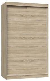 Aldabra IGA 120 C tolóajtós gardróbszekrény 120x61x200, díszcsíkos, sonoma