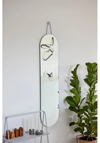 A-Wall fekete fali tükör, 120 x 30 cm - Zone