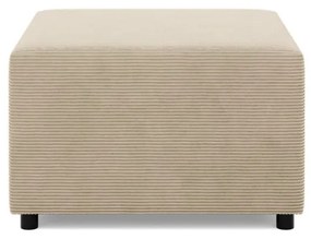 Zeus puff, kordbársony, 70x70, bézs