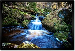 Poszterek keretben 60x40 Kék zuhatag