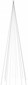 karácsonyfa zászlórúdon 732 kék LED-del 500 cm