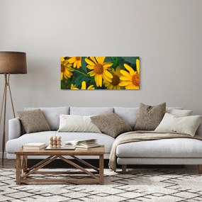 Sárga virágok képe (120x50 cm)