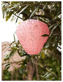 Rózsaszín napelemes kültéri LED lámpás (magasság 30 cm) Greatham – House Nordic