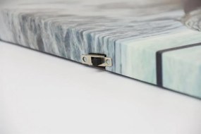 Fali kép Hajó a strandon LED időzítővel 30 x 40 cm