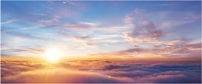 Kép - Naplemente a felhők felett (120x50 cm)