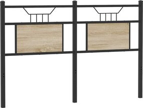 vidaXL sonoma tölgy színű szerelt fa és acél csere fejtámla 140 cm