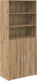 vidaXL Magasfiú Artisan tölgy 80 x 42,5 x 185 cm Faanyag