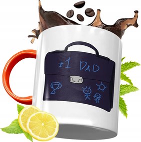 Narancssárga Bögre Apák Napjára Ajándék fényképes nyomtatással