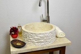 Mosdókagyló márvány ROMA Ø40