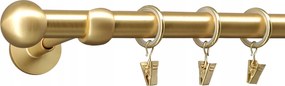 Függönyrúd 19mm Matt Arany Modern 160cm Gömb Végződéssel