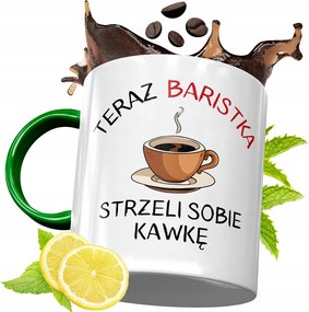Zöld Bögre Baristáknak Születésnapi Ajándék fényképes nyomtatással