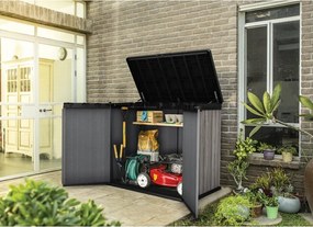 Szürke műanyag kerti tárolódoboz Deco – Keter