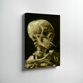 Van Gogh Head Of A Skeleton With a Cigarette vászonkép 1886r.70x50cm