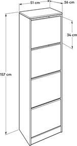 Sham White cipősszekrény