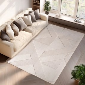 Krémszínű mosható szőnyeg 240x340 cm Pompei 1613 – Ayyildiz Carpets