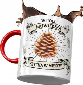 Piros Bögre Witold Férj Kollégának Ajándék Nyomtatott Fotóval