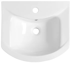 Aqualine - Beépíthető mosdó ZERO 45,5x40 cm kerámia/fehér