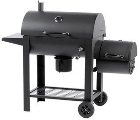 Fieldmann - Faszén grill füstölővel fekete