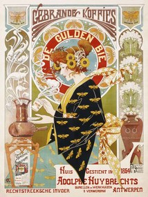 Reprodukció Coffee Shop Advert, Alfons Mucha