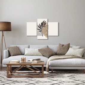 Kép - Absztrakció trópusi levelekkel N⁰1 (90x60 cm)